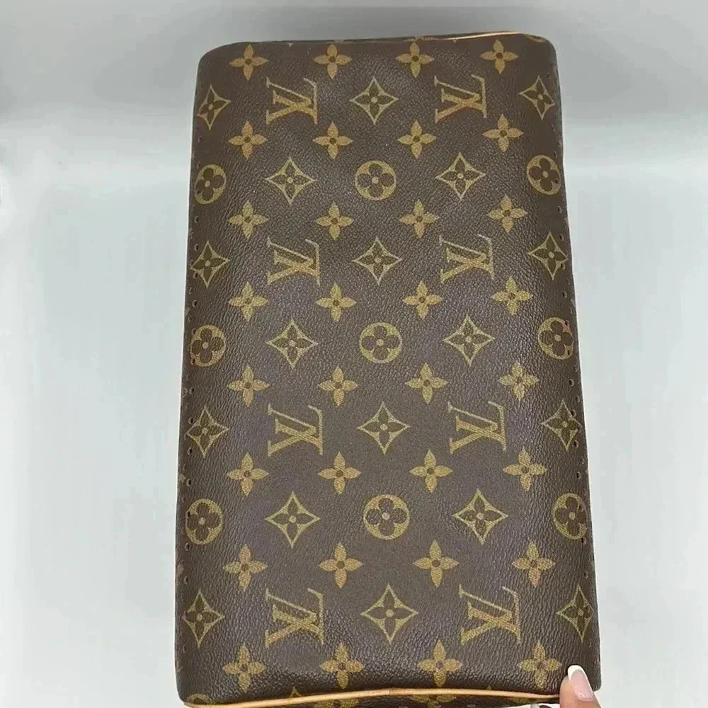 Louis Vuitton Speedy 30 Fuchsia Limited monogram perforated bag purse - Picture 6 of 13